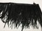 Natural Ostrich Feathers Trims Fringe DIY Dress Sewing Crafts Costumes Decoration Pack of 2 Yards (Black)
